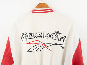 VINTAGE REEBOK EMBROIDERED BOMBER JACKET - M/L