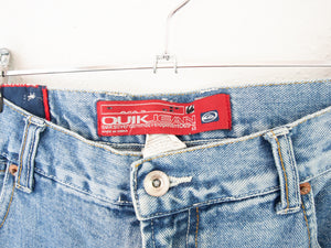 VINTAGE QUIKSILVER STRAIGHT LEG DENIM - 34'