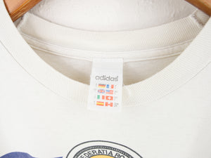 VINTAGE RARE ADIDAS ROMANIA GRAPHIC T SHIRT - L