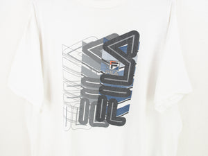 VINTAGE FILA ABSTRACT GRAPHIC T SHIRT - L