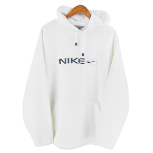 VINAGE NIKE EMBROIDERED FLEECE HOODIE - XL