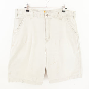 VINTAGE CARHARTT DISTRESSED CARPENTER SHORTS - 34'