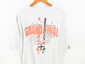 VINTAGE 1997 ST KILDA GRAND FINAL DOUBLE SIDED T SHIRT - XL
