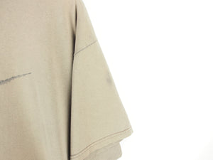 VINTAGE NIKE BROWN SCRIBBLE SWOOSH T SHIRT - L