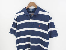 Load image into Gallery viewer, VINTAGE POLO RALPH LAUREN STRIPE POLO SHIRT - L
