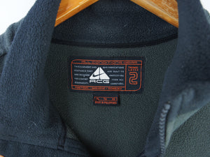 VINTAGE NIKE ACG EMBROIDERED FLEECE VEST - XL