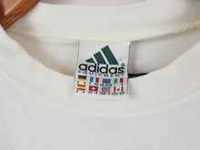 Load image into Gallery viewer, VINTAGE ADIDAS EQT EMBROIDERED THICK COLLAR T SHIRT - M
