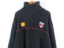 Load image into Gallery viewer, VINTAGE FILA BOMBERS FLEECE 1/4 ZIP - XL
