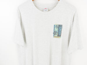 VINTAGE 1996 SPEEDO ABSTRACT GRAPHIC T SHIRT - L