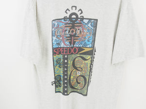 VINTAGE 1996 SPEEDO ABSTRACT GRAPHIC T SHIRT - L