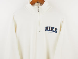 VINTAGE NIKE EMBROIDERED 1/4 ZIP - L