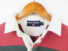 Load image into Gallery viewer, VINTAGE POLO SPORT STRIPED RUGBY JUMPER - L
