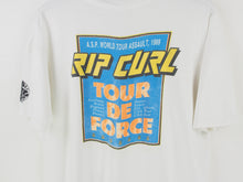 Load image into Gallery viewer, VINTAGE 1989 RIPCURL TOUR DE FORCE T SHIRT - L
