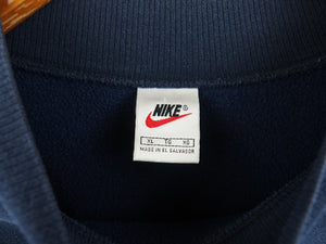 VINTAGE NIKE EMBROIDERED MOCK CREWNECK - XL