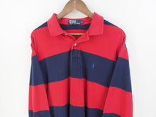 Load image into Gallery viewer, VINTAGE RALPH LAUREN STRIPED RUGBY JUMPER - XL
