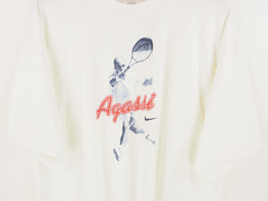 VINTAGE RARE NIKE AGASSI GRAPHIC T SHIRT - XL/XXL