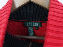 Load image into Gallery viewer, VINTAGE RALPH LAUREN CREST KNIT 1/4 ZIP - M
