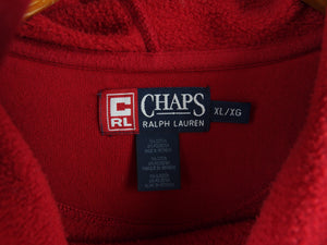VINTAGE CHAPS EMBROIDERED HOODIE - L