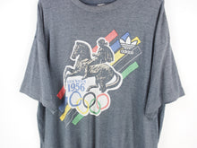 Load image into Gallery viewer, VINTAGE RARE 80&#39;s ADIDAS OLYMPIC GRAPHIC T SHIRT - XL
