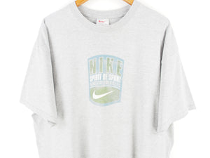 VINTAGE NIKE SHIELD LOGO T SHIRT - XL