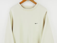 Load image into Gallery viewer, VINTAGE NIKE SWOOSH CREAM CREWNECK - XL
