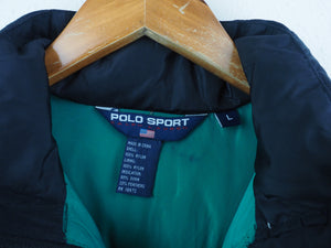 VINTAGE POLO SPORT PUFFER JACKET - M